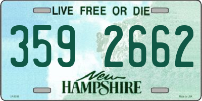 NH license plate 3592662