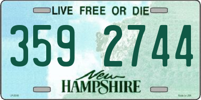 NH license plate 3592744