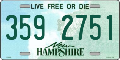 NH license plate 3592751