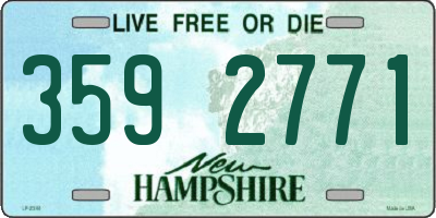 NH license plate 3592771