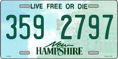 NH license plate 3592797