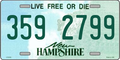 NH license plate 3592799