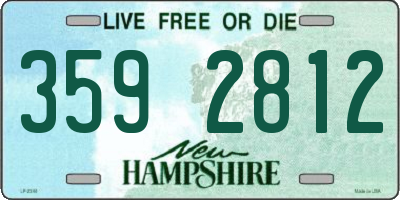 NH license plate 3592812