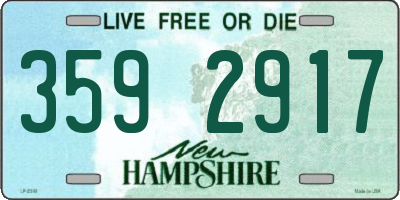 NH license plate 3592917