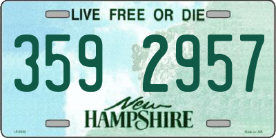 NH license plate 3592957