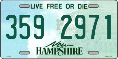NH license plate 3592971