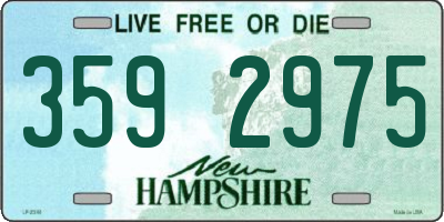 NH license plate 3592975