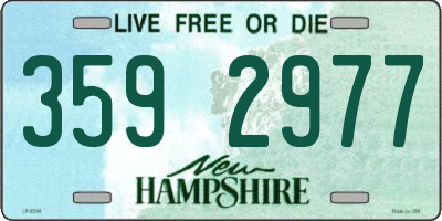 NH license plate 3592977