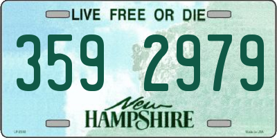 NH license plate 3592979