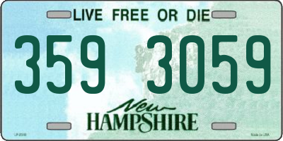 NH license plate 3593059