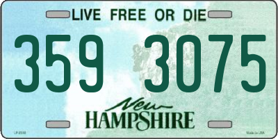 NH license plate 3593075