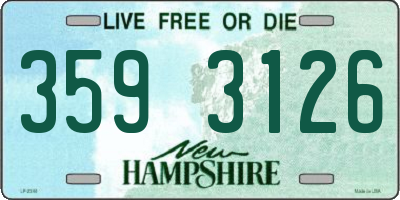 NH license plate 3593126