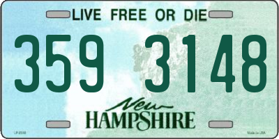 NH license plate 3593148