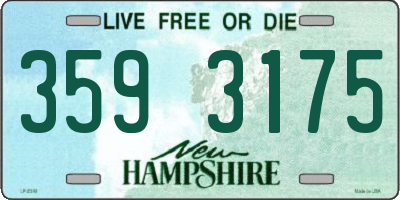 NH license plate 3593175