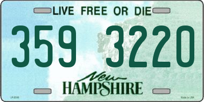 NH license plate 3593220