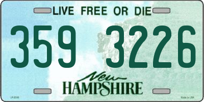 NH license plate 3593226