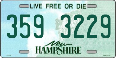 NH license plate 3593229