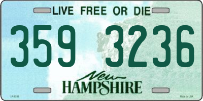 NH license plate 3593236