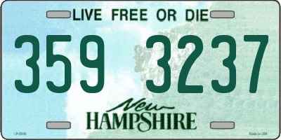 NH license plate 3593237