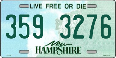 NH license plate 3593276