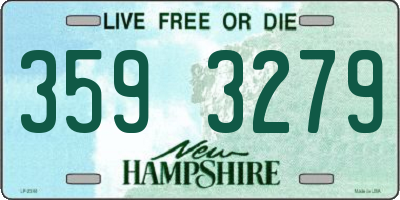 NH license plate 3593279