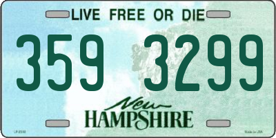 NH license plate 3593299