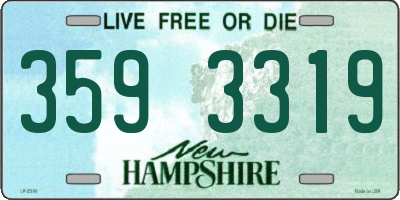 NH license plate 3593319