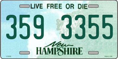 NH license plate 3593355