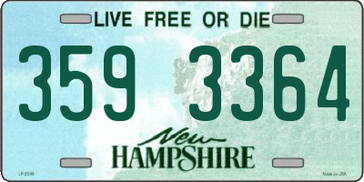 NH license plate 3593364