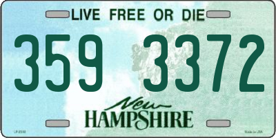 NH license plate 3593372