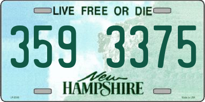 NH license plate 3593375