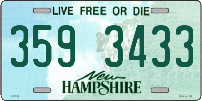 NH license plate 3593433