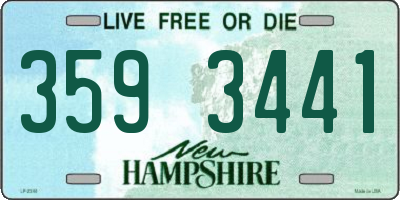 NH license plate 3593441