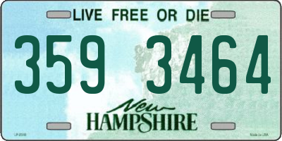 NH license plate 3593464