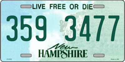 NH license plate 3593477