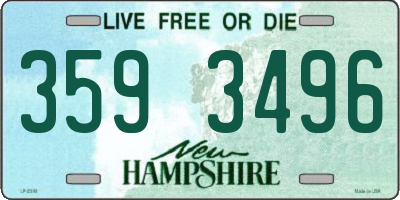 NH license plate 3593496