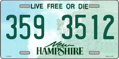 NH license plate 3593512