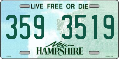 NH license plate 3593519
