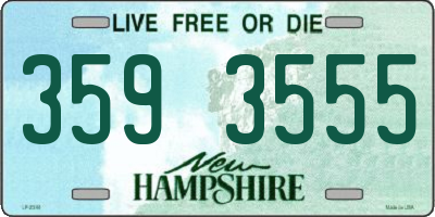 NH license plate 3593555