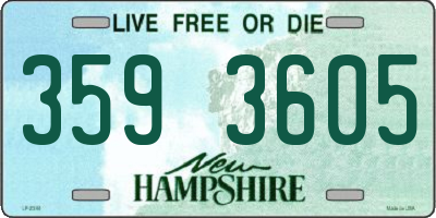 NH license plate 3593605