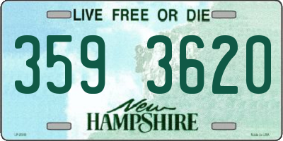 NH license plate 3593620