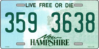NH license plate 3593638