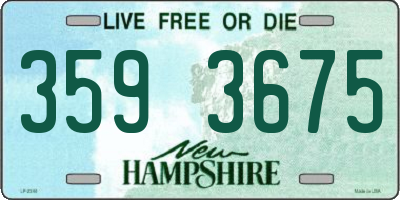 NH license plate 3593675