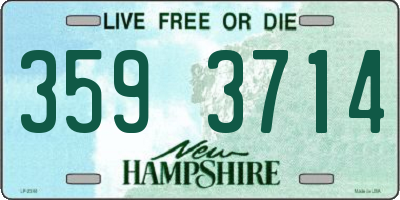 NH license plate 3593714