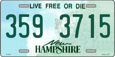 NH license plate 3593715