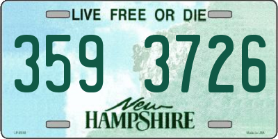 NH license plate 3593726