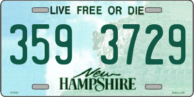 NH license plate 3593729