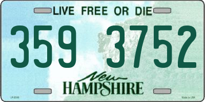 NH license plate 3593752