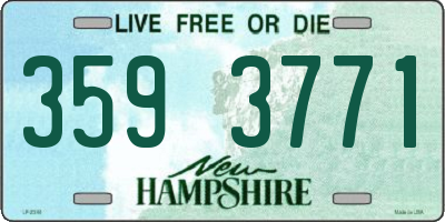 NH license plate 3593771