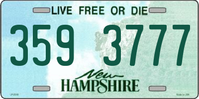 NH license plate 3593777